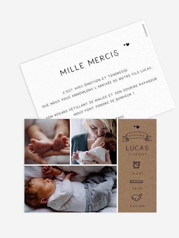 Faire-part naissance Little wonder