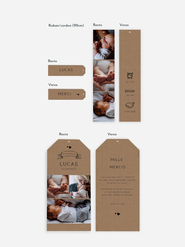 Faire-part naissance Little wonder