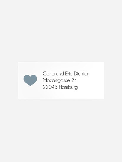 Absenderaufkleber Geburt Lovely Kalligraphy