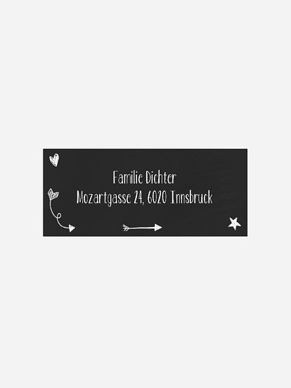 Absenderaufkleber Geburt Tender Love