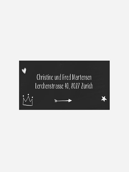 Empfängeraufkleber Geburt Tender Love