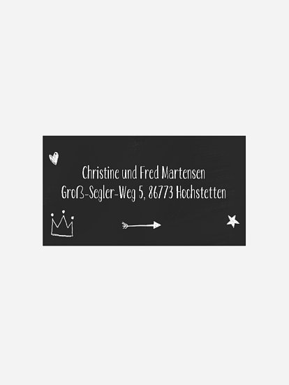 Empfängeraufkleber Geburt Tender Love