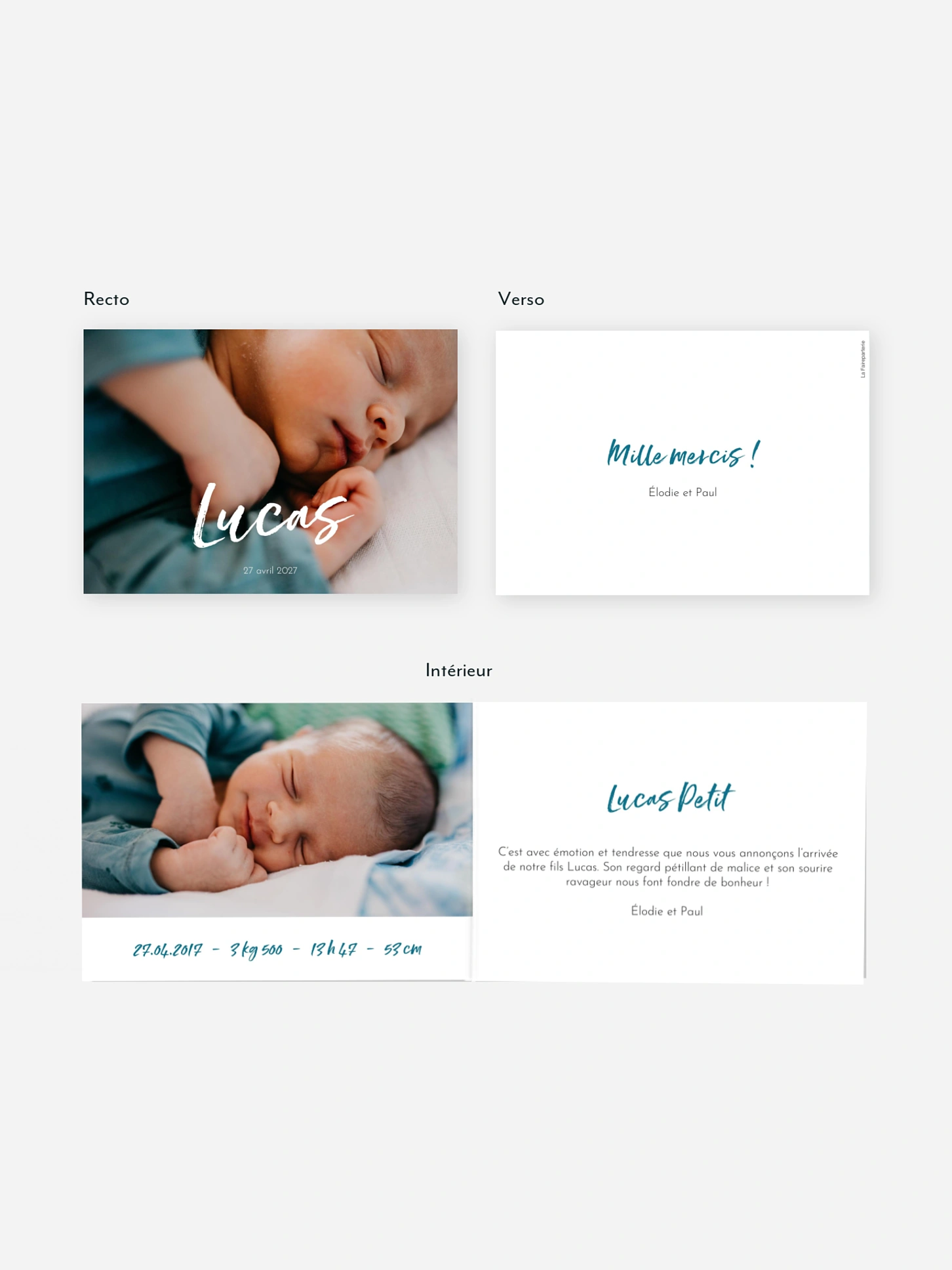 Faire-part naissance Essentiel