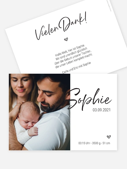 Geburtskarte You're Home