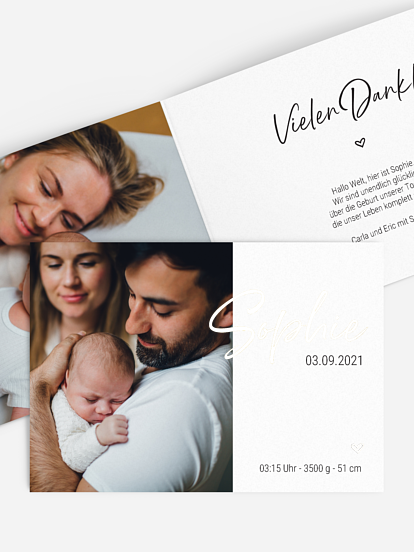 Geburtskarte You're Home