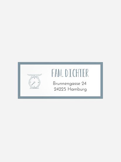 Absenderaufkleber Geburt So in Love