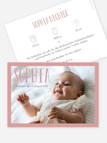 Geburtskarte So in Love