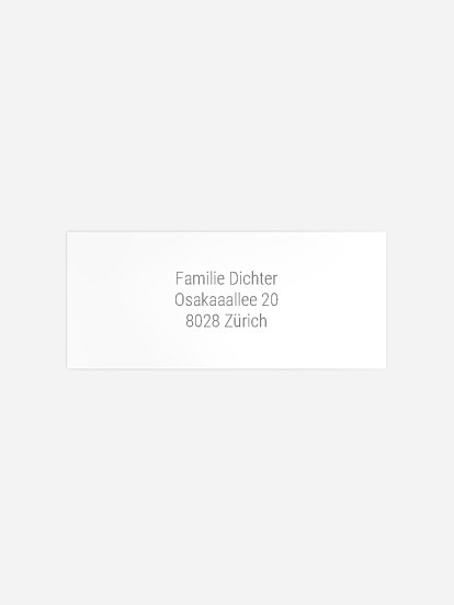 Absenderaufkleber Geburt Familienzeit