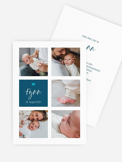Geburtskarte Familienzeit