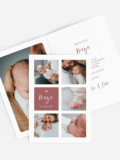 Geburtskarte Familienzeit