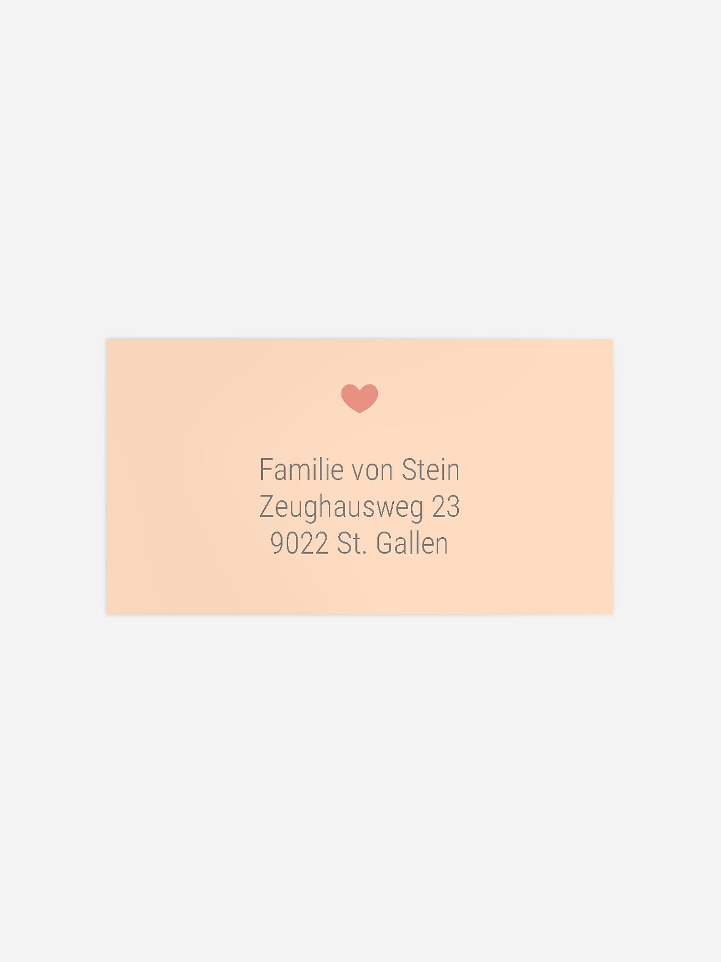 Empfängeraufkleber Geburt Familienzeit
