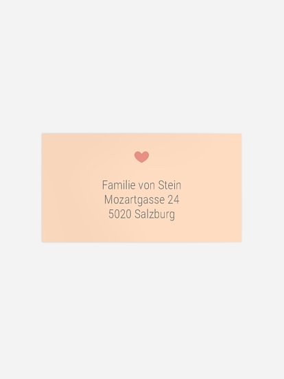 Empfängeraufkleber Geburt Familienzeit