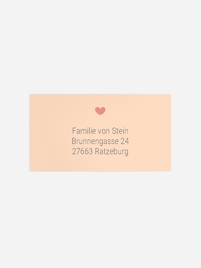 Empfängeraufkleber Geburt Familienzeit