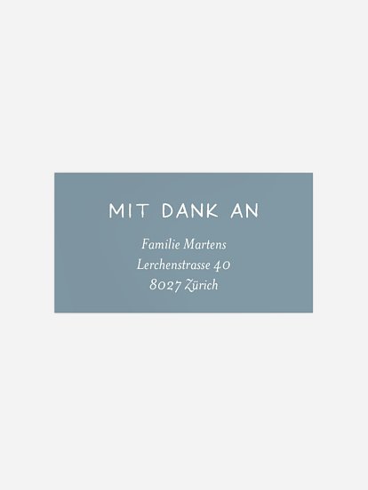 Empfängeraufkleber Geburt Peaceful Dreams