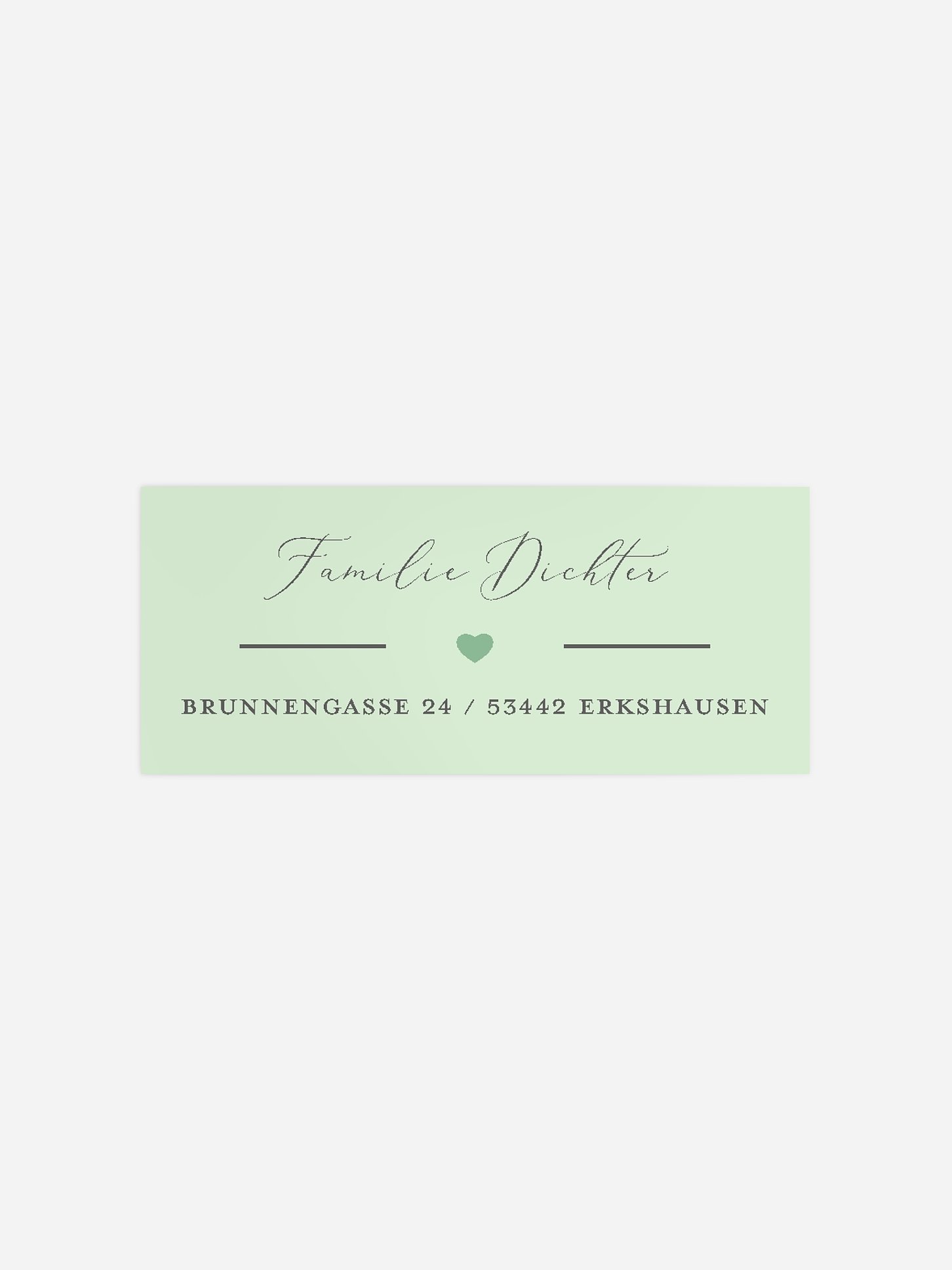 Absenderaufkleber Geburt Geliebt