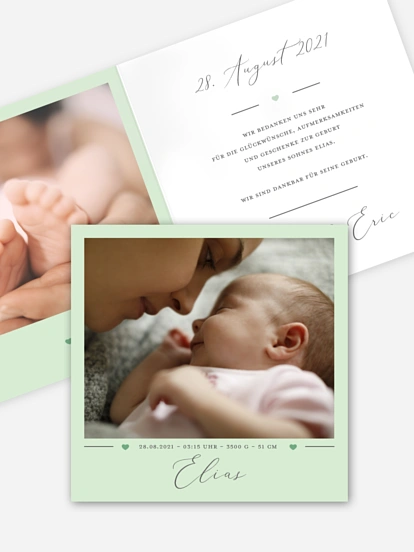 Geburtskarte Geliebt