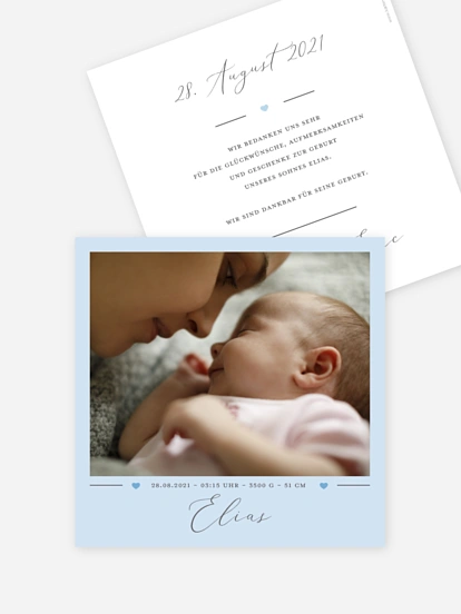 Geburtskarte Geliebt