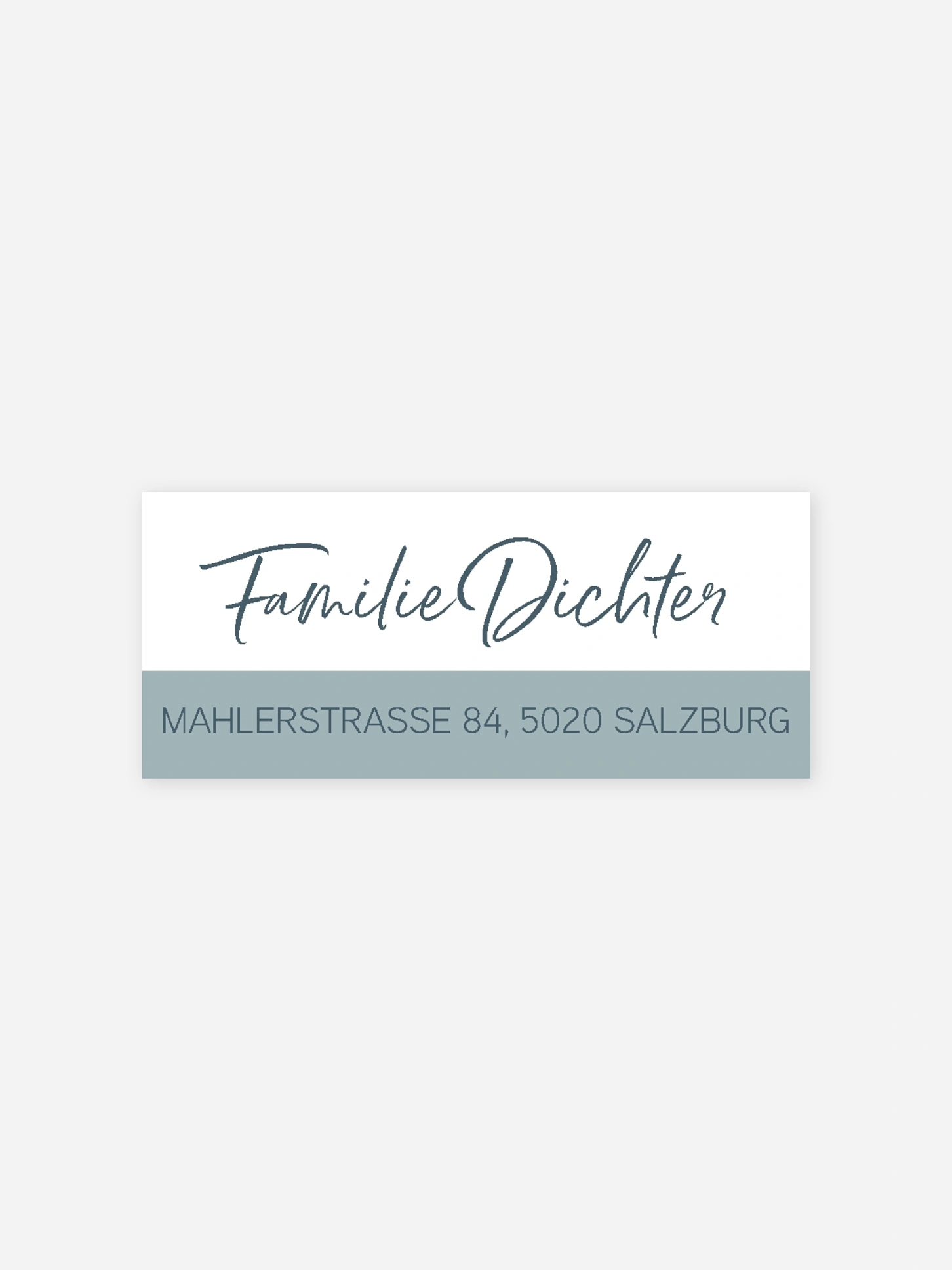 Absenderaufkleber Geburt Clean Letters