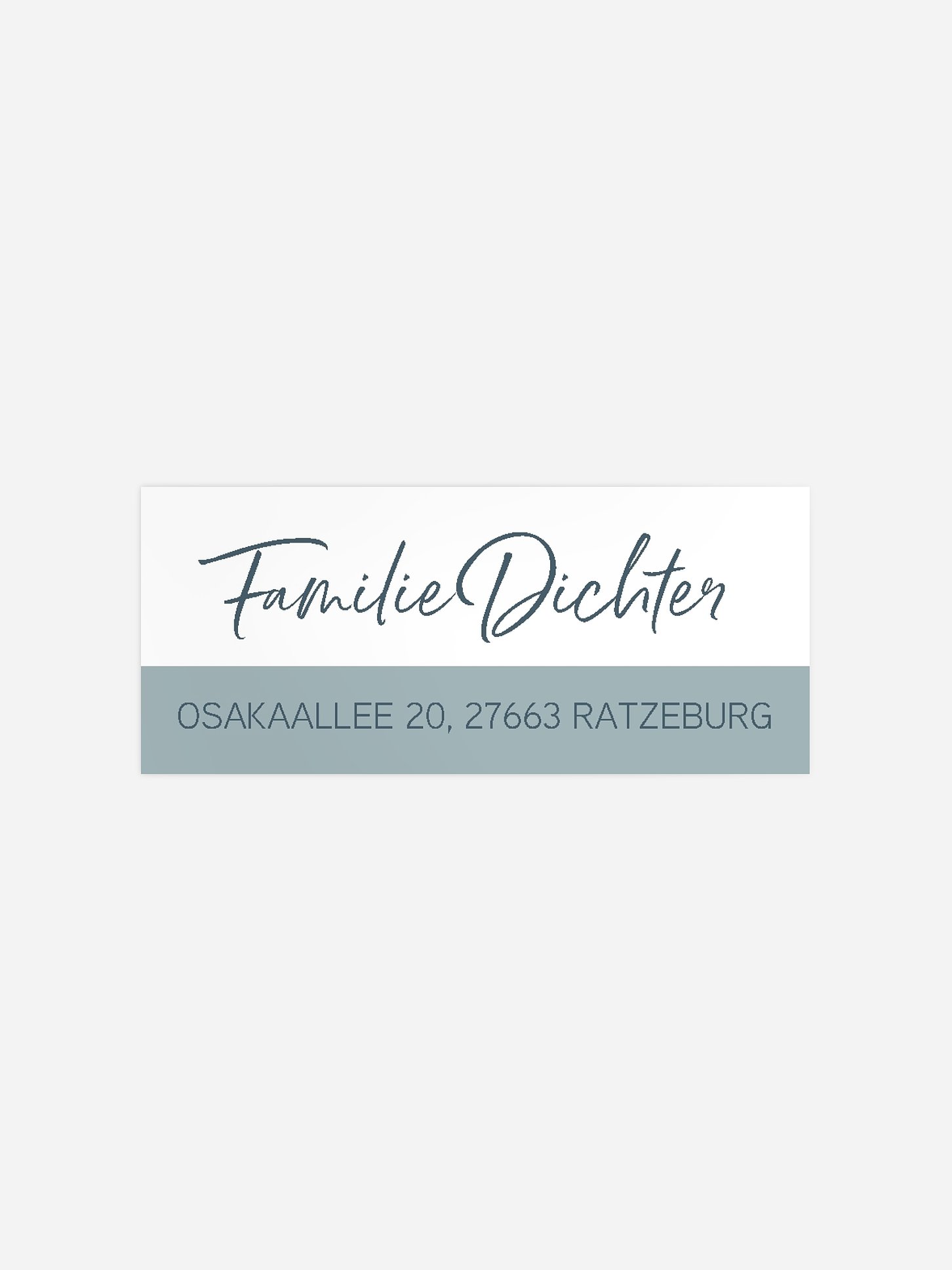 Absenderaufkleber Geburt Clean Letters