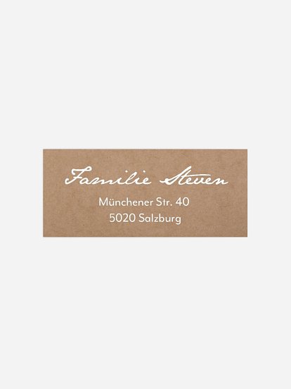 Absenderaufkleber Geburt So viel Liebe