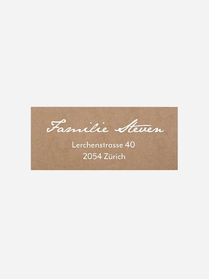 Absenderaufkleber Geburt So viel Liebe