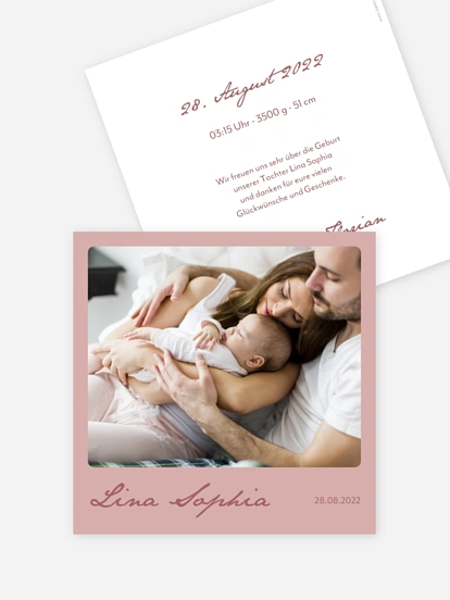 Geburtskarte So viel Liebe