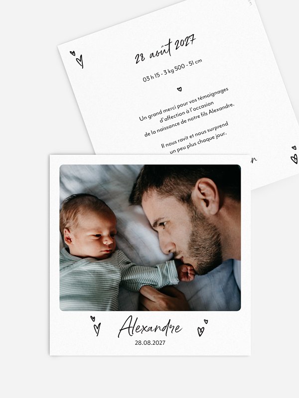 Faire-part naissance Frimousse
