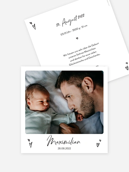 Geburtskarte Herzenskind