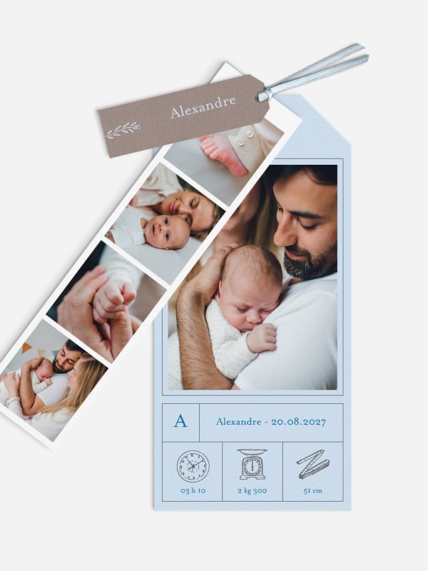 Faire-part naissance Lignes modernes
