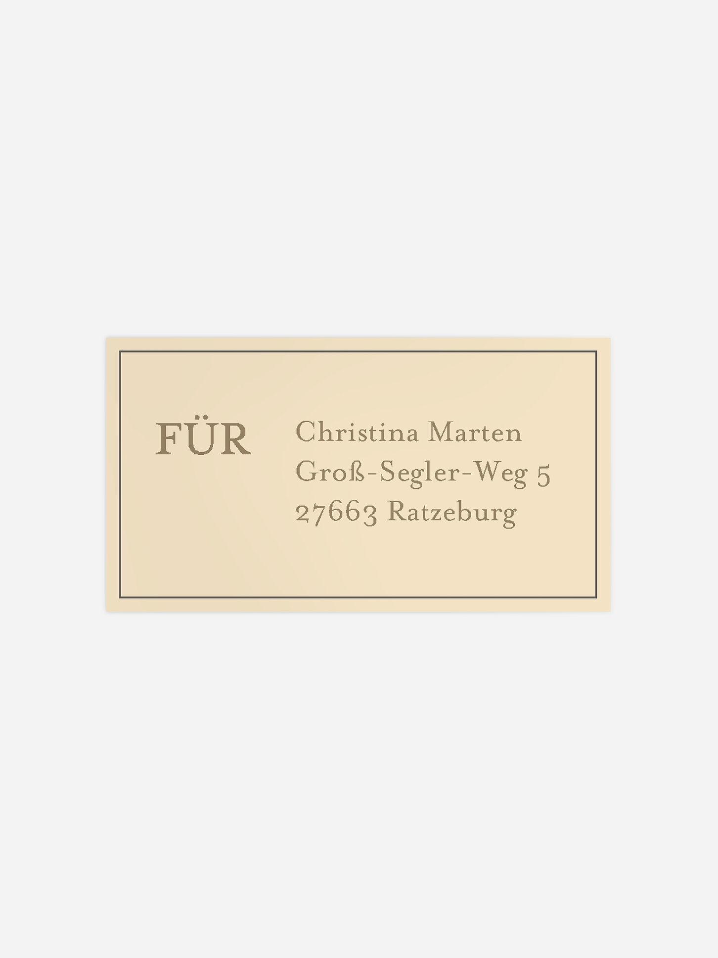 Empfängeraufkleber Geburt Clear Lines