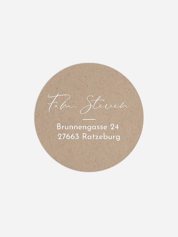 Absenderaufkleber Geburt Familienliebe