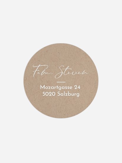 Absenderaufkleber Geburt Familienliebe