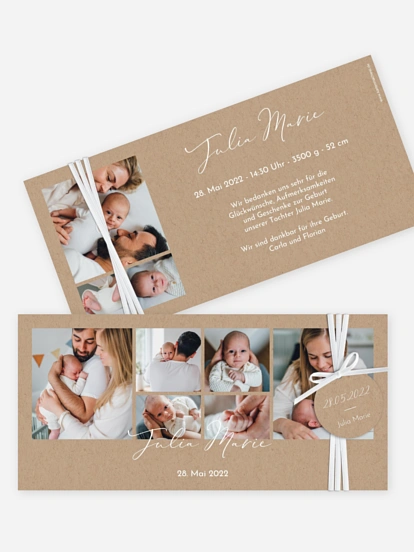 Geburtskarte Familienliebe