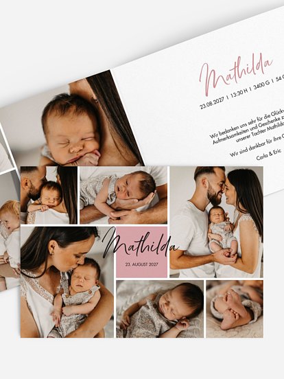 Geburtskarte Starting Memories