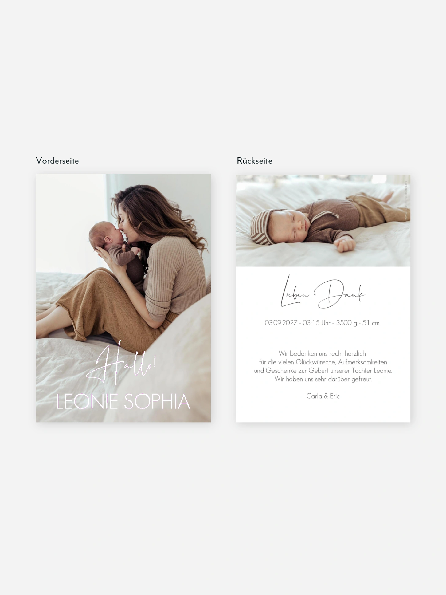 Geburtskarte Little Dream