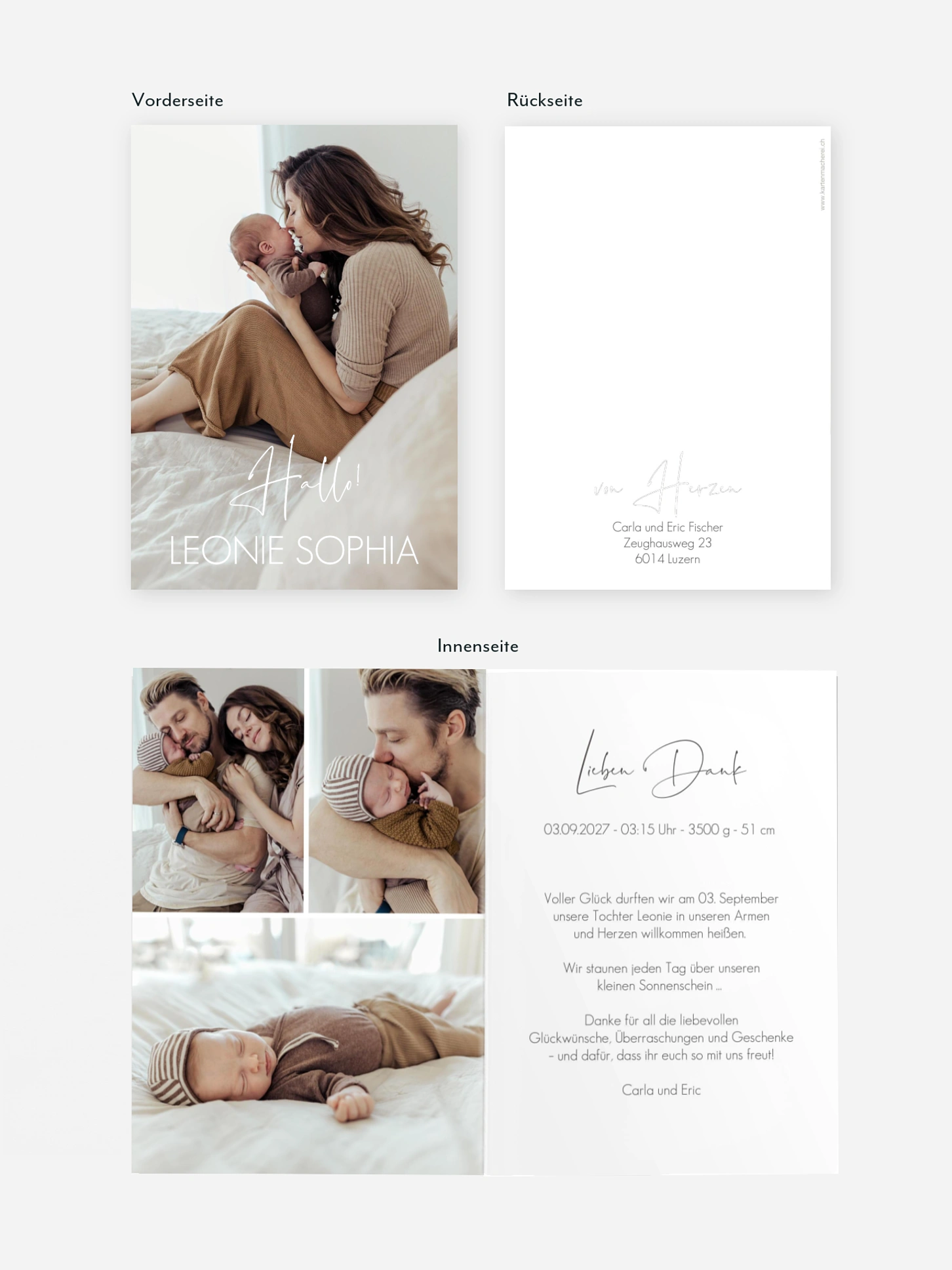 Geburtskarte Little Dream