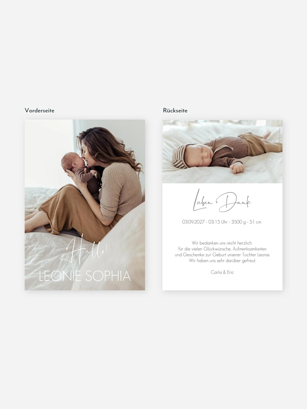 Geburtskarte Little Dream