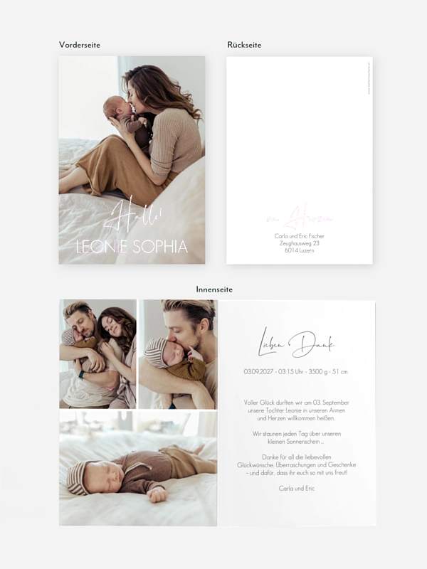 Geburtskarte Little Dream