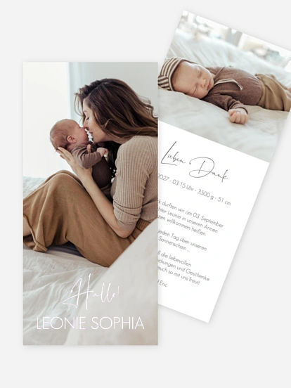 Geburtskarte Little Dream