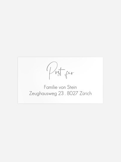 Empfängeraufkleber Geburt Little Dream