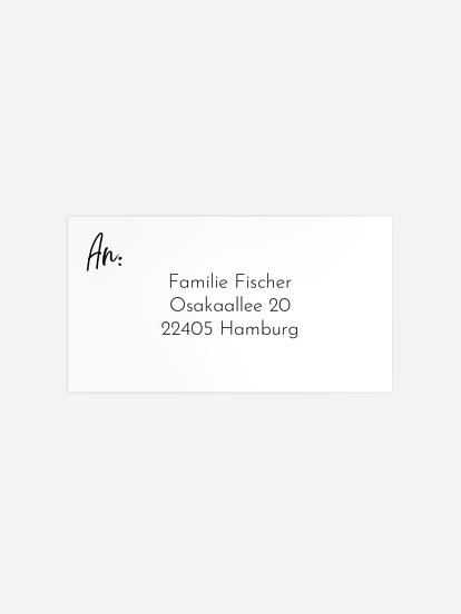 Empfängeraufkleber Geburt Unser Schatz