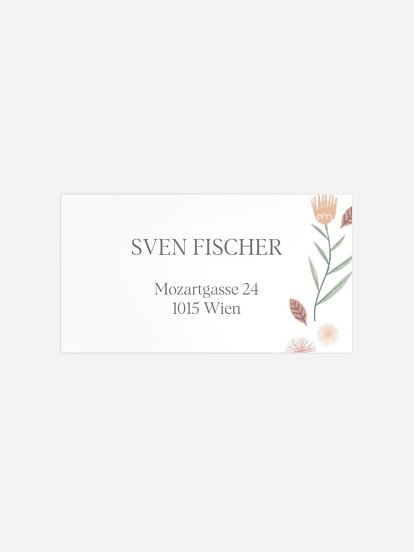 Empfängeraufkleber Geburt Potpourri