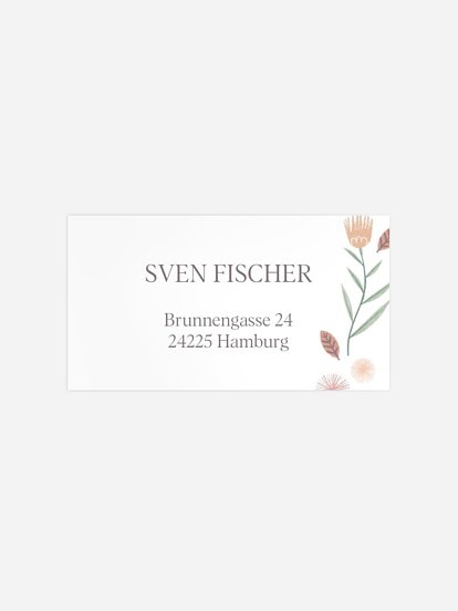 Empfängeraufkleber Geburt Potpourri