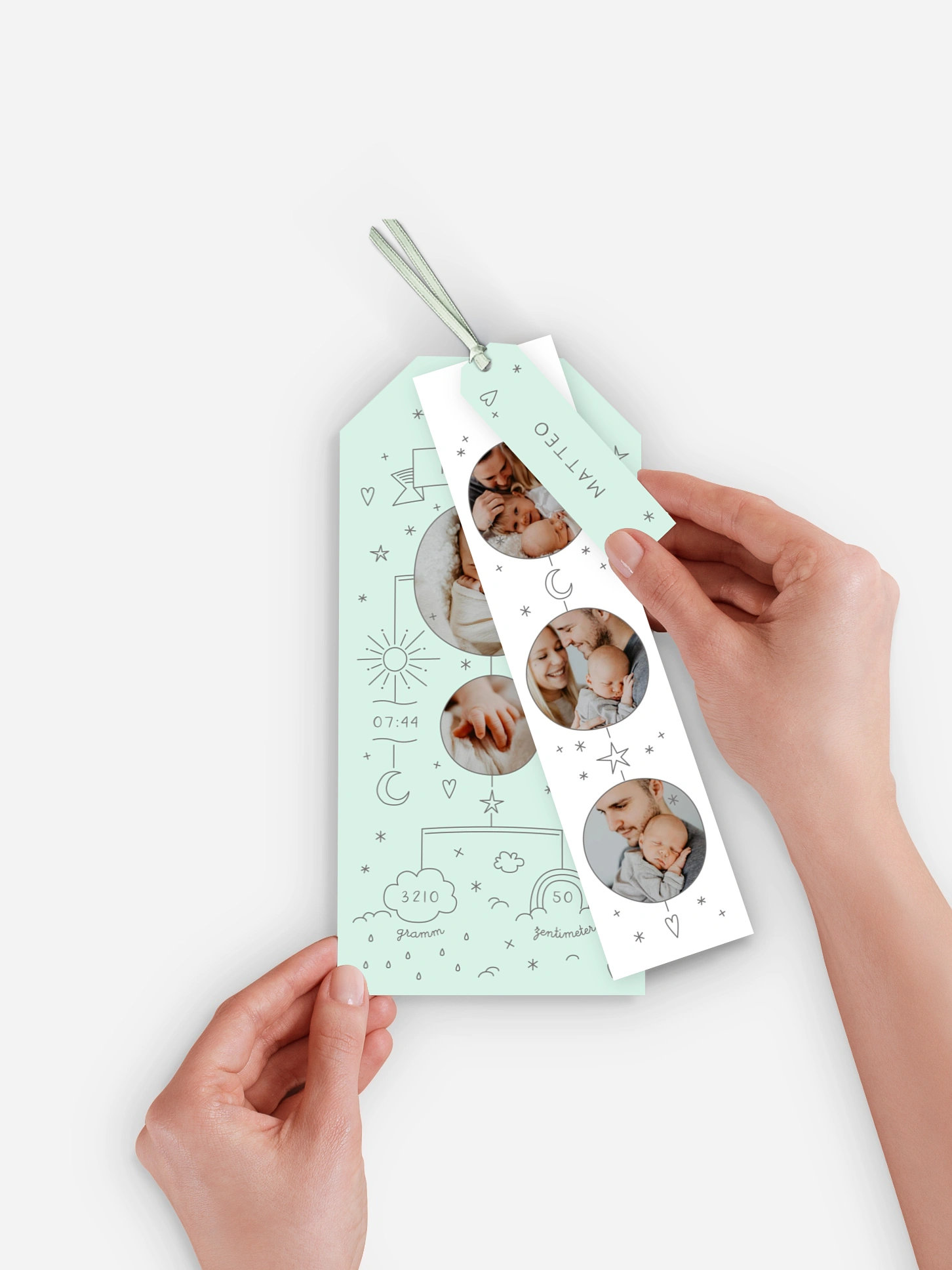 Geburtskarte Sparkling Mobile