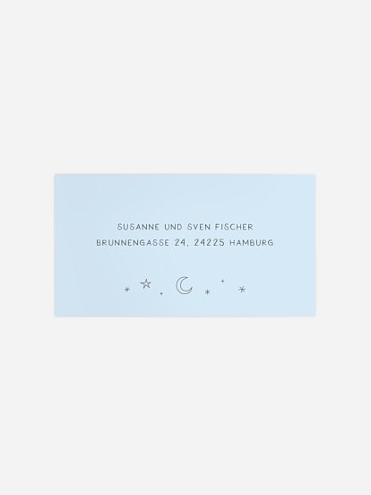 Empfängeraufkleber Geburt Sparkling Mobile