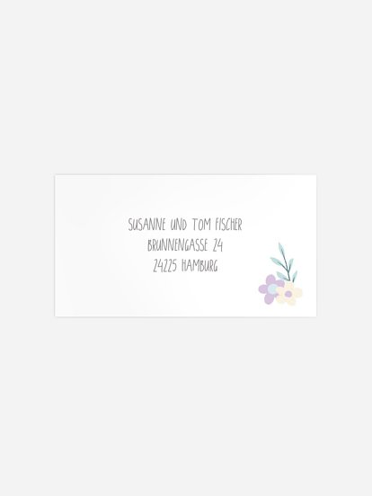 Empfängeraufkleber Geburt Very Cute