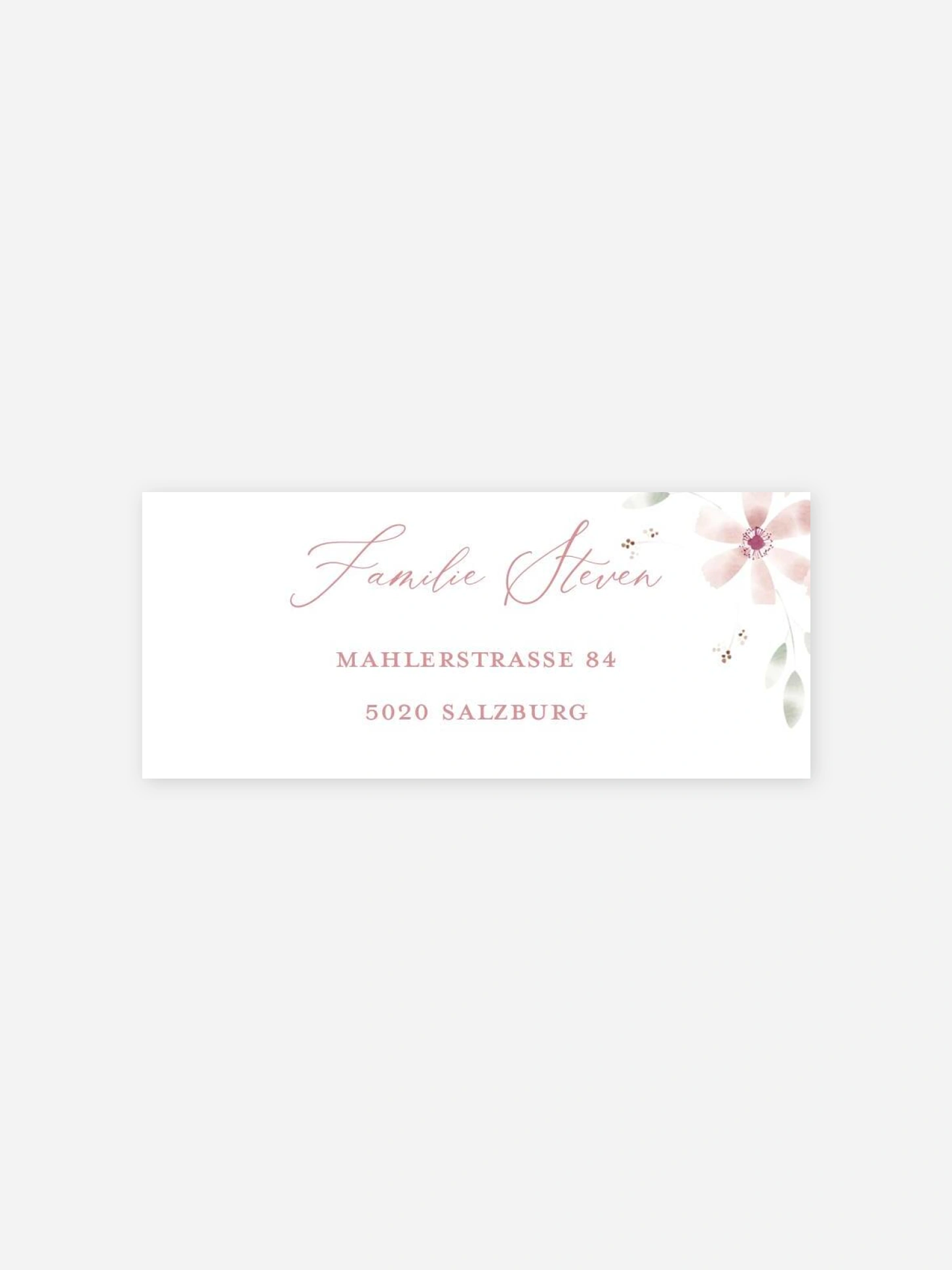 Absenderaufkleber Geburt Rosé Love