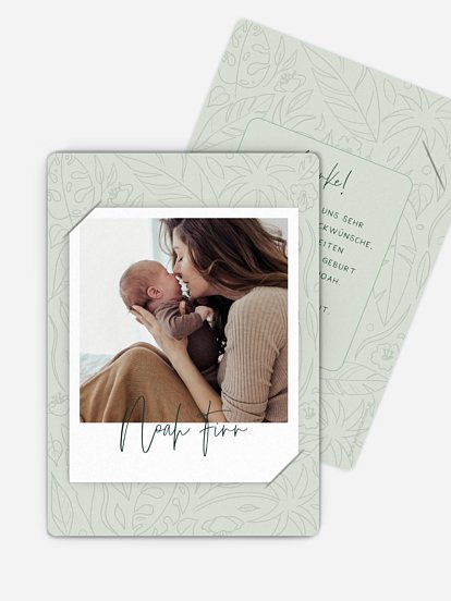 Geburtskarte Monstera