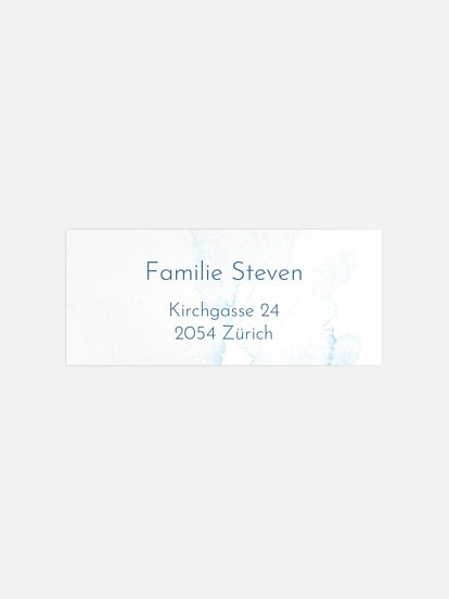 Absenderaufkleber Geburt Lovely Watercolor