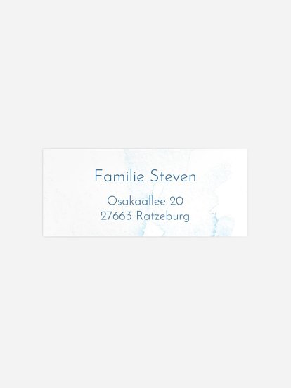 Absenderaufkleber Geburt Lovely Watercolor